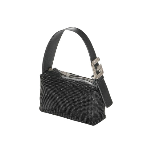 Borsa Donna a tracolla con paillettes Nero GAELLE- Francavilla Moda